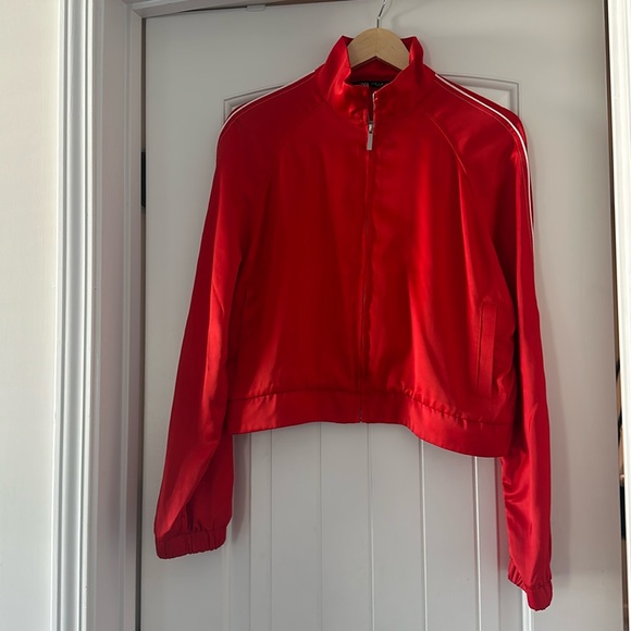 Zara Red Track Jacket - Picture 3 of 8